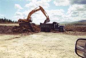 Excavation dans le matériel existant