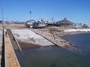 Rampe de mise à l’eau terminée