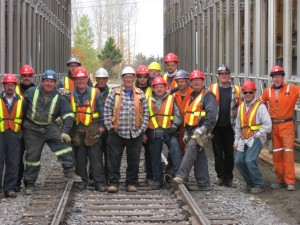 L’équipe en charge de la construction