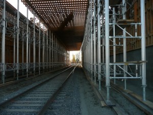 Installation des échafauds et des plateformes