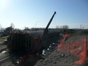 Viaduc en construction