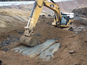 Excavation du matériel